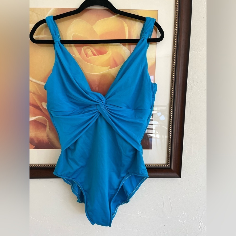 Miraclesuit Blue One Piece Swimsuit